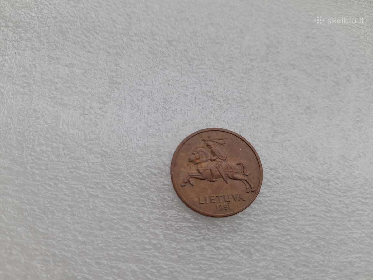 Lietuva 50 centai 1991 m. - nuotraukos Nr. 2