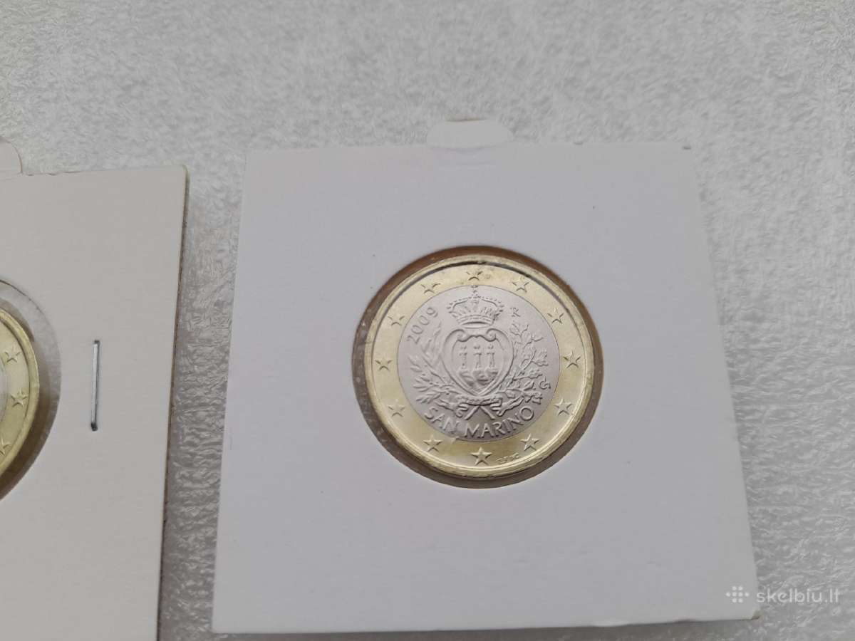 San Marino 1€ monetos 2vnt.7€ - nuotraukos Nr. 3
