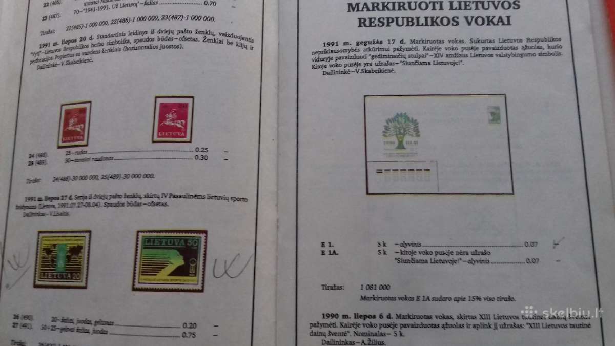 Katalogas.1990-1991 Lietuva. - nuotraukos Nr. 7