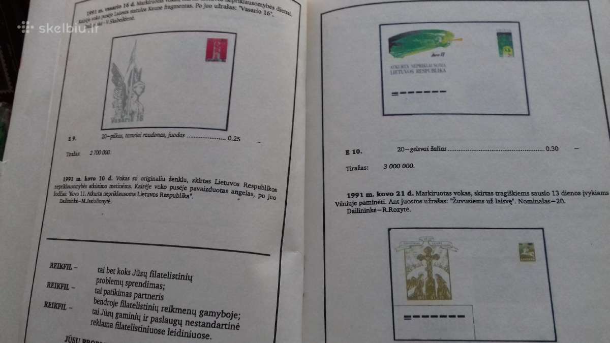 Katalogas.1990-1991 Lietuva. - nuotraukos Nr. 8
