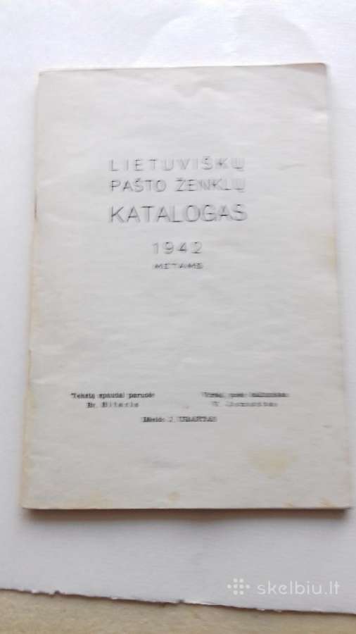 Katalogas.lietuvisku pasto zenklu.1942m. - nuotraukos Nr. 2