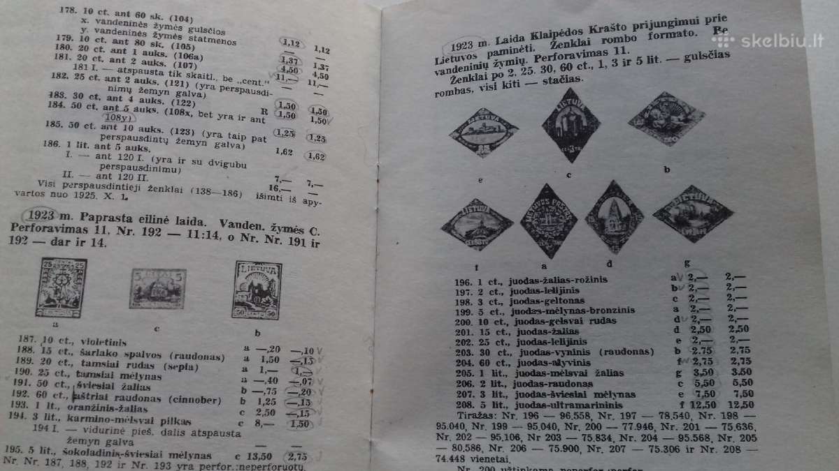 Katalogas.lietuvisku pasto zenklu.1942m. - nuotraukos Nr. 4
