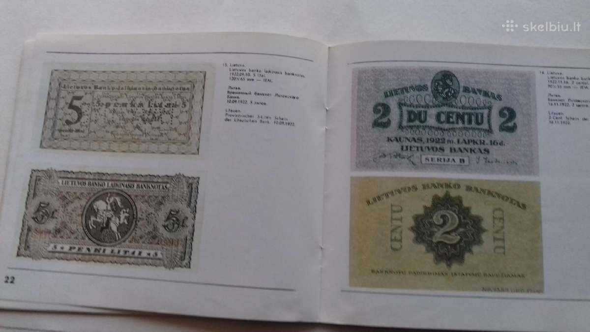 Pinigai Lietuvoj.1915-1941m. - nuotraukos Nr. 9