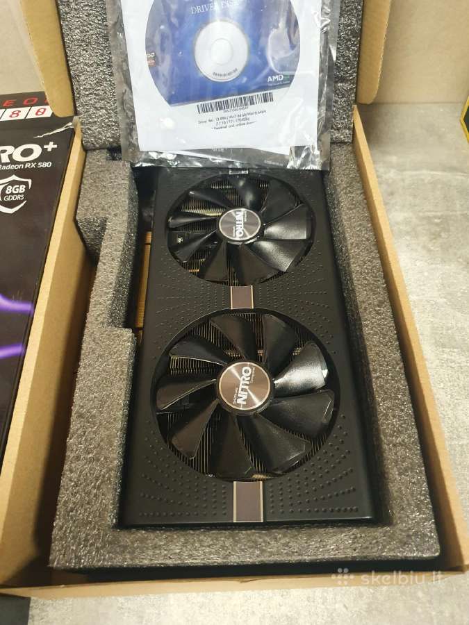 Sapphire Nitro Rx 580 8gb.kaina 100eur. - nuotraukos Nr. 2