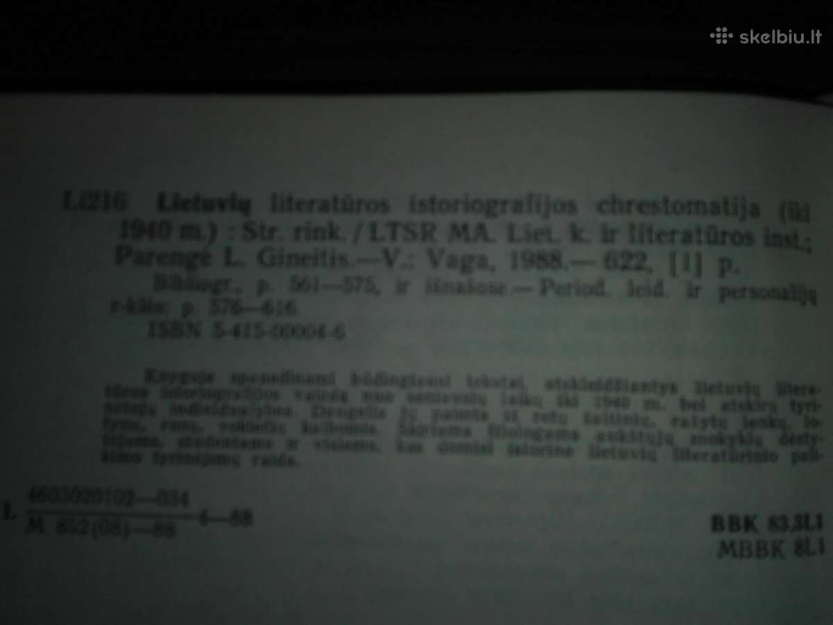 185. Lietuvių Literatūros Istoriografijos Chrestom - nuotraukos Nr. 3