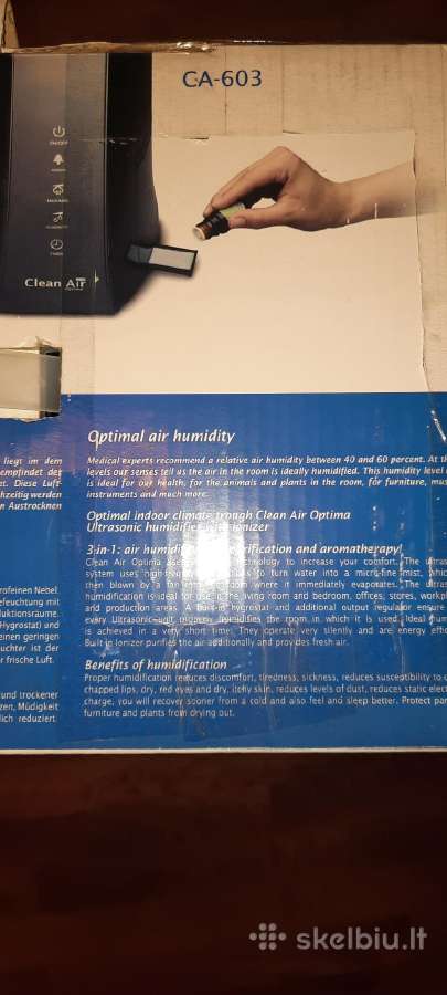 Oro drėkintuvas Clean Air Optima Ca-603 - nuotraukos Nr. 4