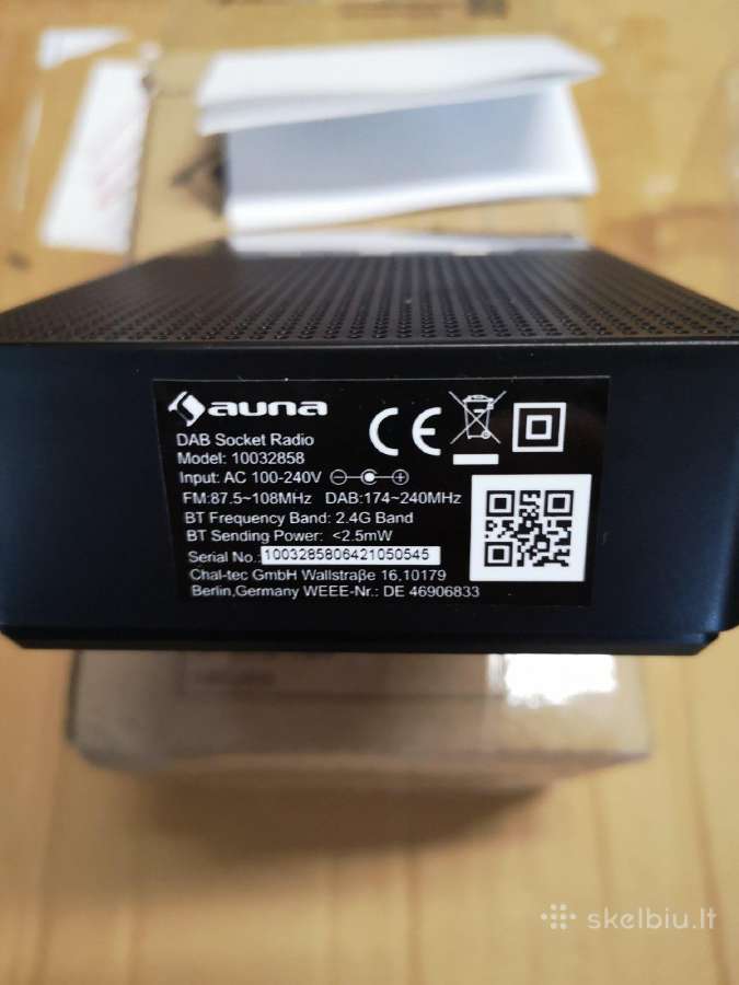 Nenaudota Auna "Digiplug" Dab radija su Bluetooth - nuotraukos Nr. 7