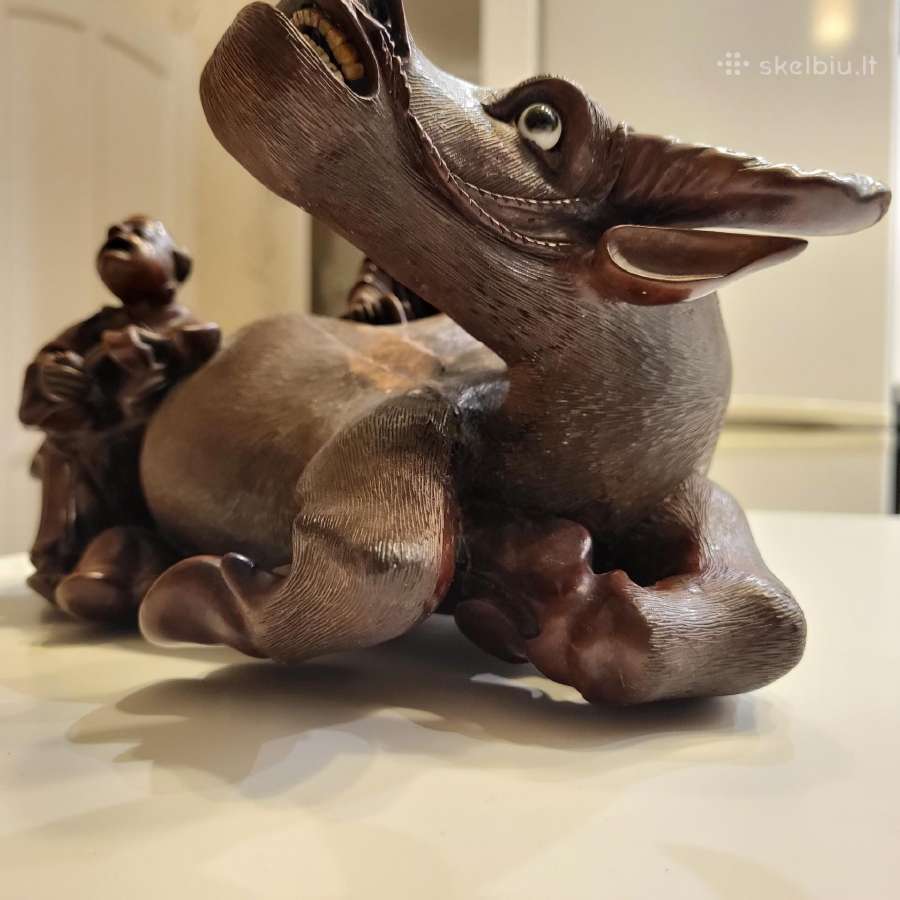 Didele ispodinga antikvarine medine figurele - nuotraukos Nr. 27