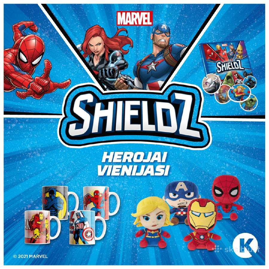 Marvel shields žetonai, puodeliai, albumai - nuotraukos Nr. 3