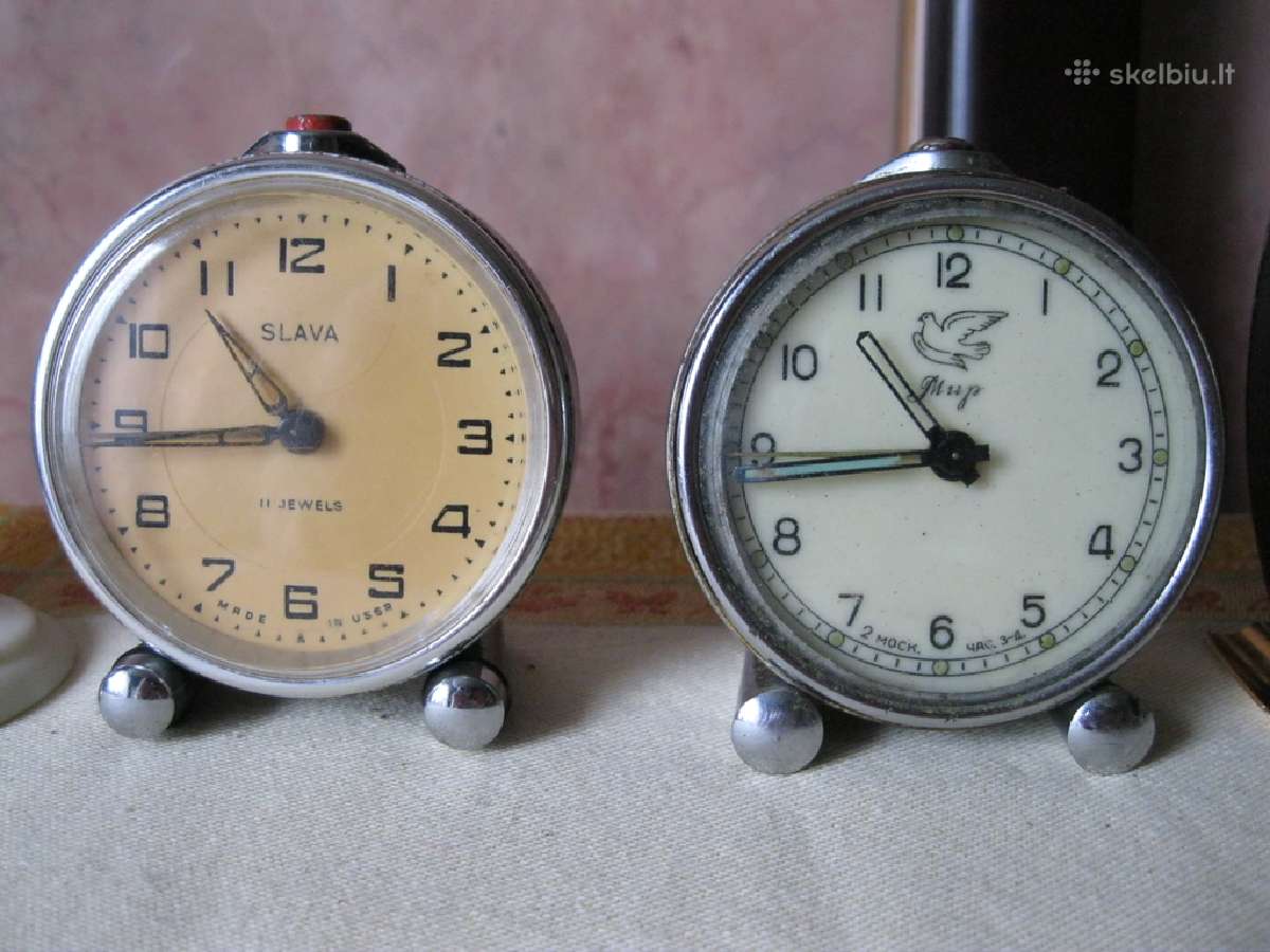 Sovietmečio .Žadintuvai " Budilnikai". - Veikia. - nuotraukos Nr. 5