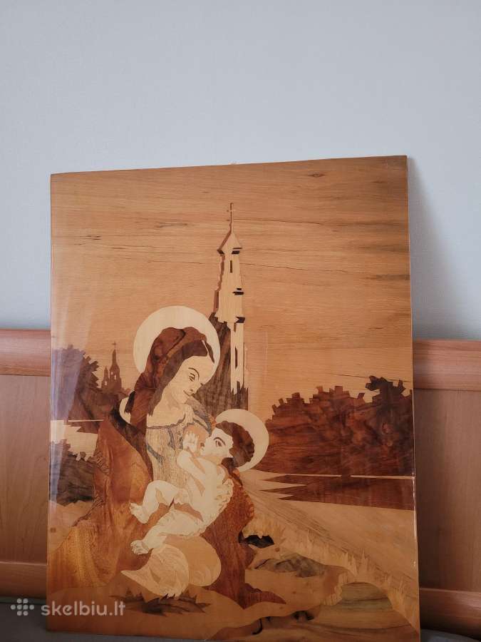 Medinis puikios būklės paveikslas, - nuotraukos Nr. 2
