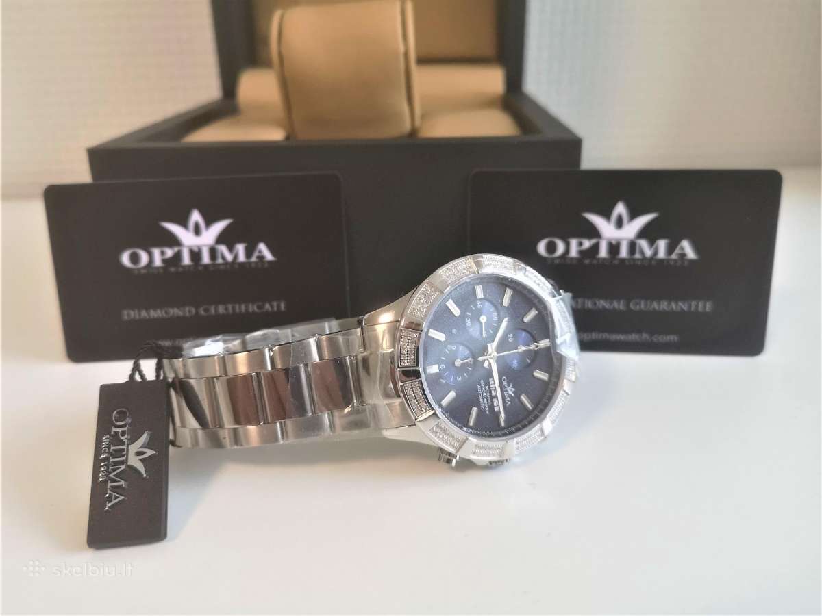 Optima - Morano Diamond Šveicariškas laikrodis - nuotraukos Nr. 5