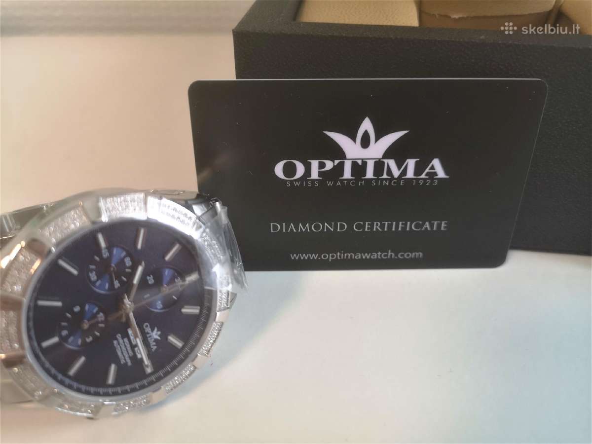 Optima - Morano Diamond Šveicariškas laikrodis - nuotraukos Nr. 6
