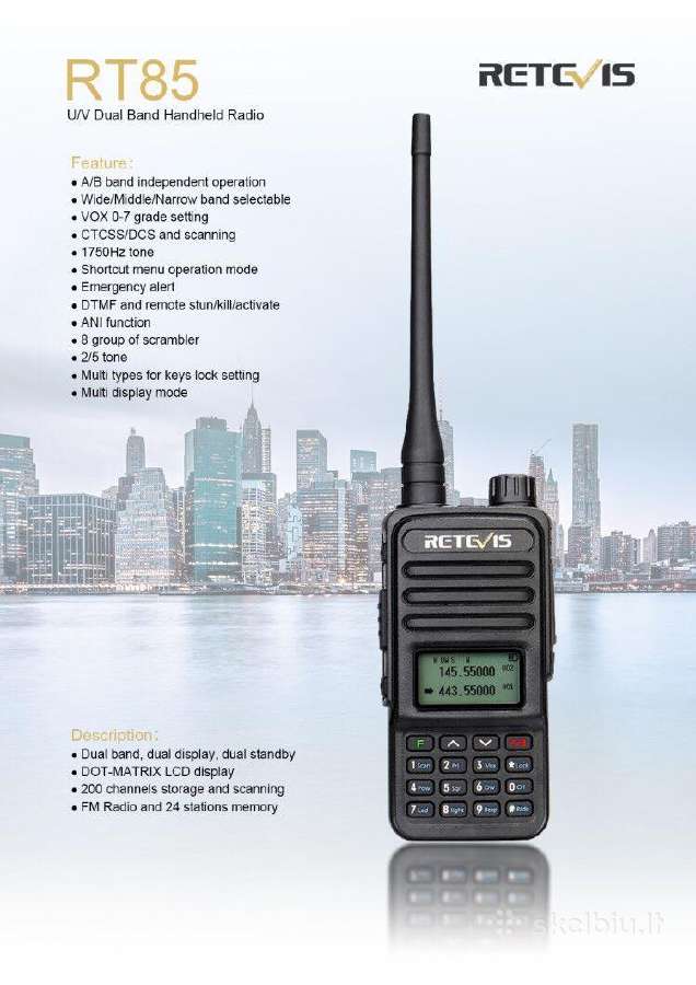 Retevis rt85 - Skelbiu.lt