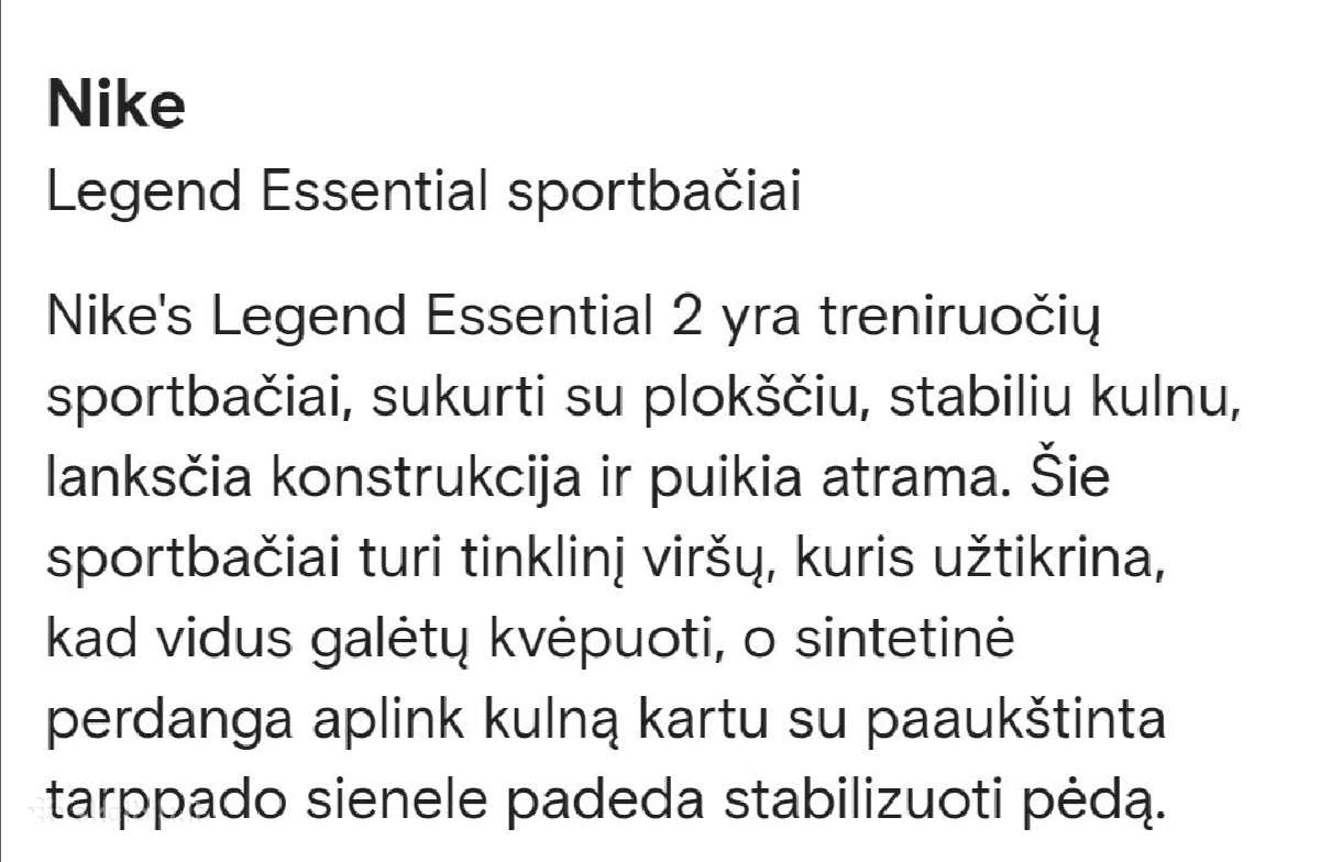 Nike Legend Essential - nuotraukos Nr. 3