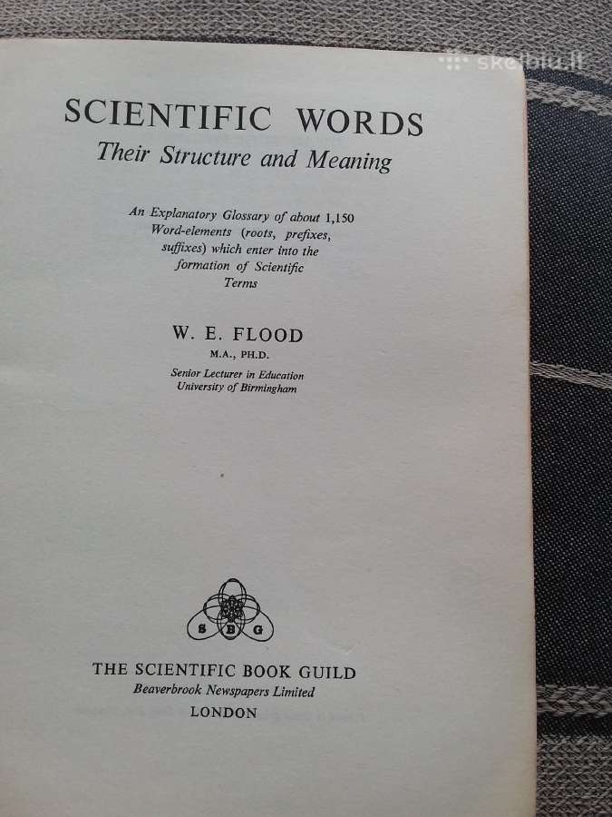 Scientific Words. Their Structure and Meaning. - nuotraukos Nr. 2