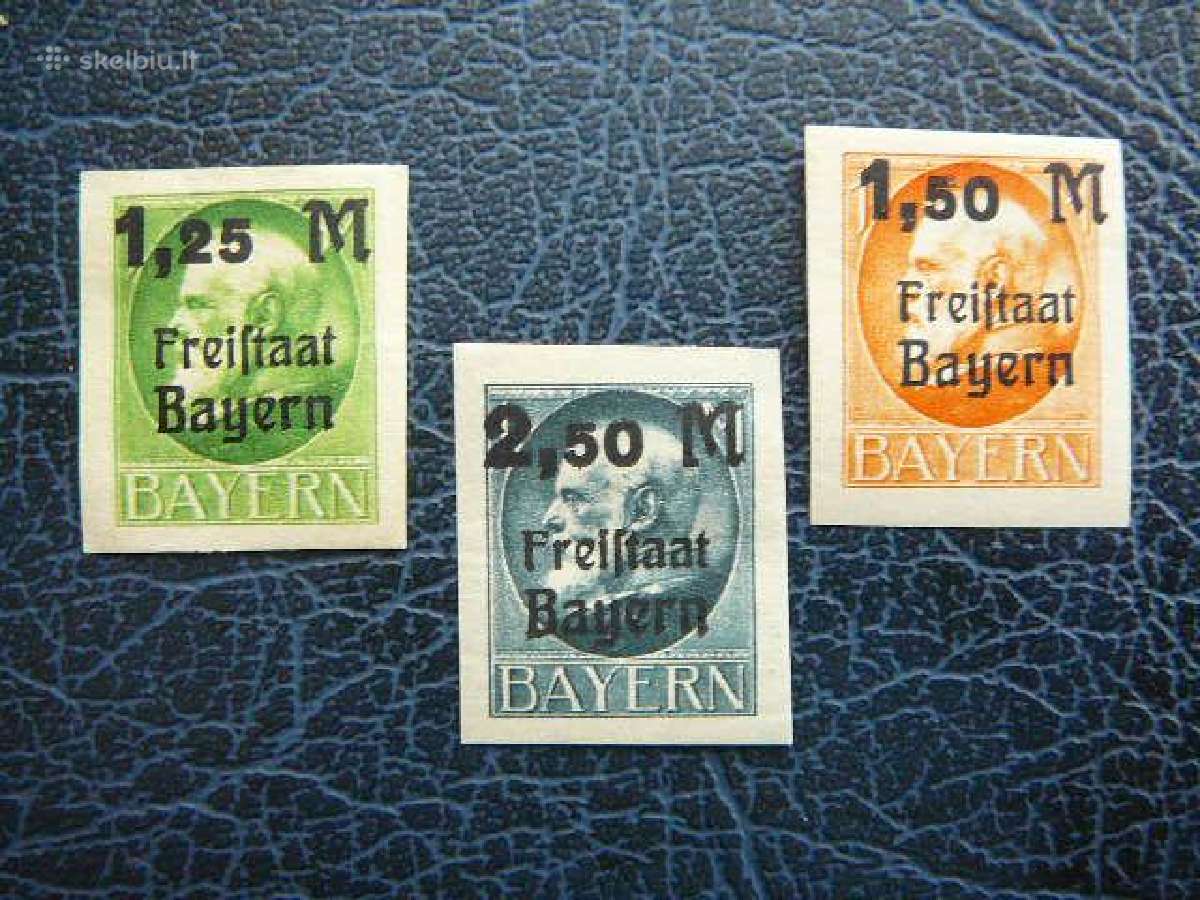 Karalius Vokietija Bavarija 1919 bvr174/6sb