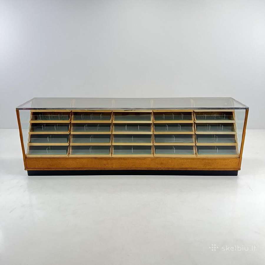Vintažinė prekybinė vitrina juvelyrikai - nuotraukos Nr. 2