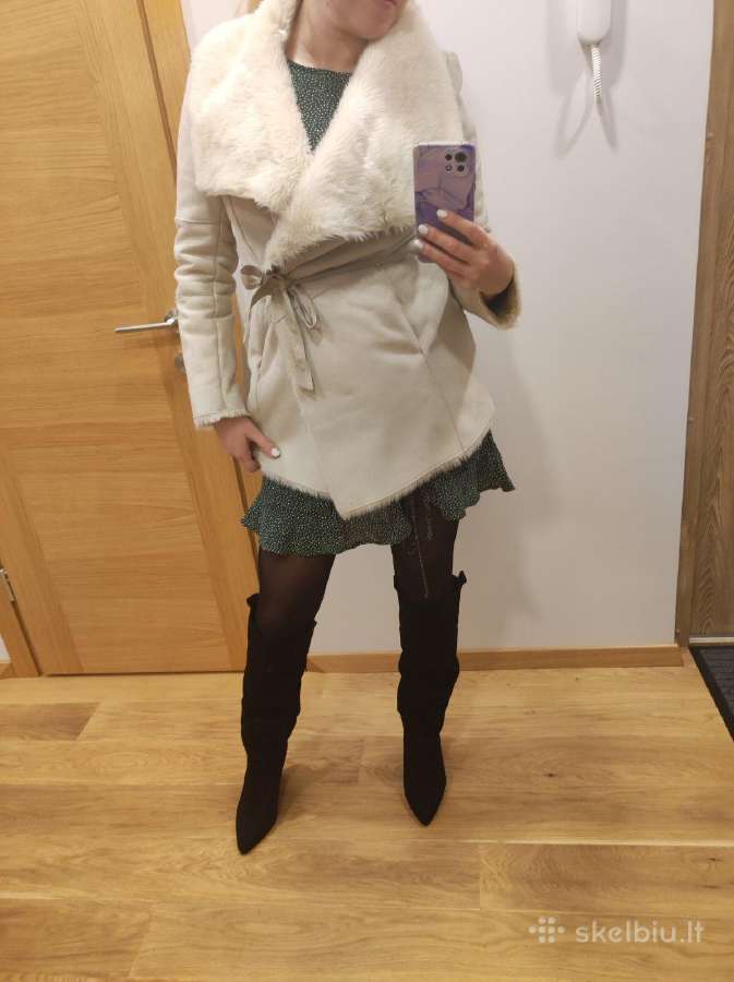Bershka susiaučiamas paltas - nuotraukos Nr. 2
