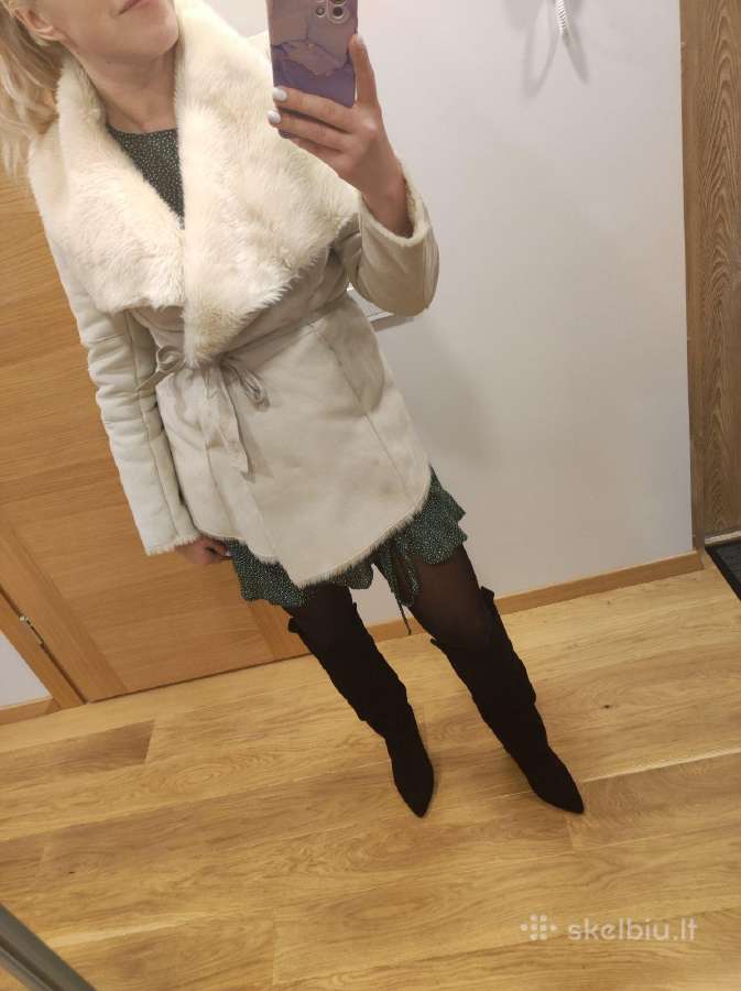 Bershka susiaučiamas paltas - nuotraukos Nr. 3