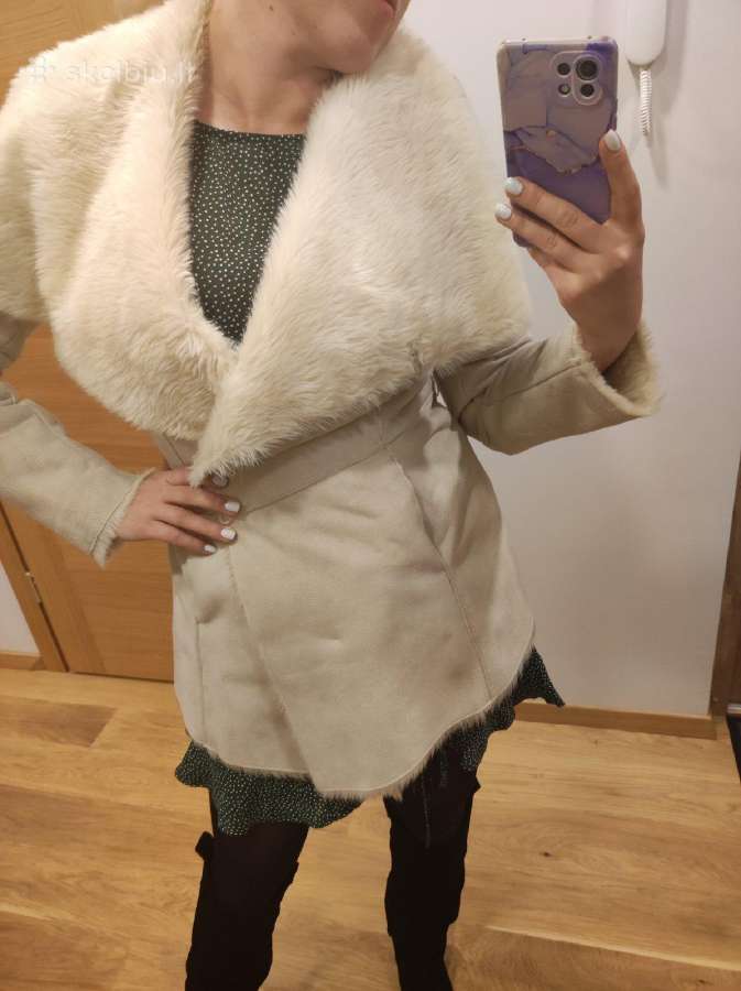 Bershka susiaučiamas paltas - nuotraukos Nr. 11