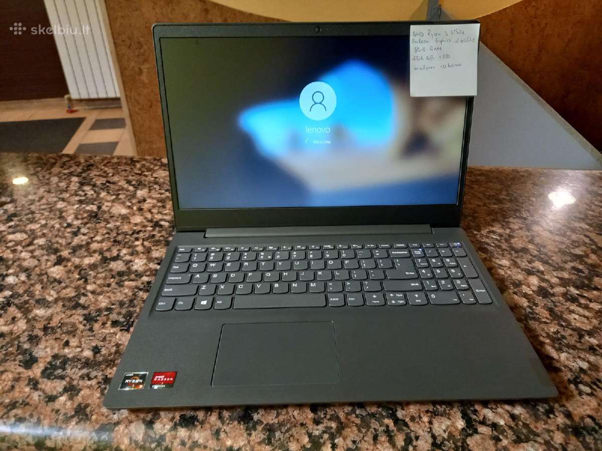 Naujas Lenovo v15-ada 3/8gb/256gb SSD. - Skelbiu.lt