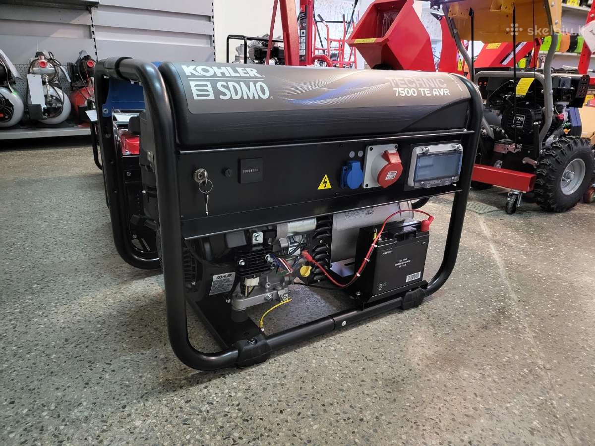 Profesionalus elektros generatorius 6,5 kw Sdmo - nuotraukos Nr. 2