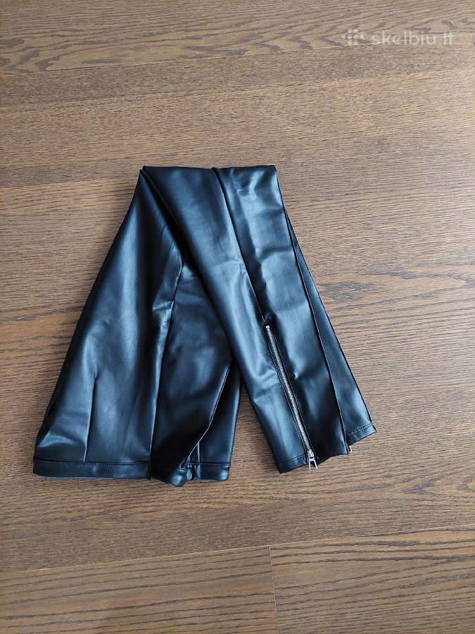 Dirbtinės odos kelnės Bershka