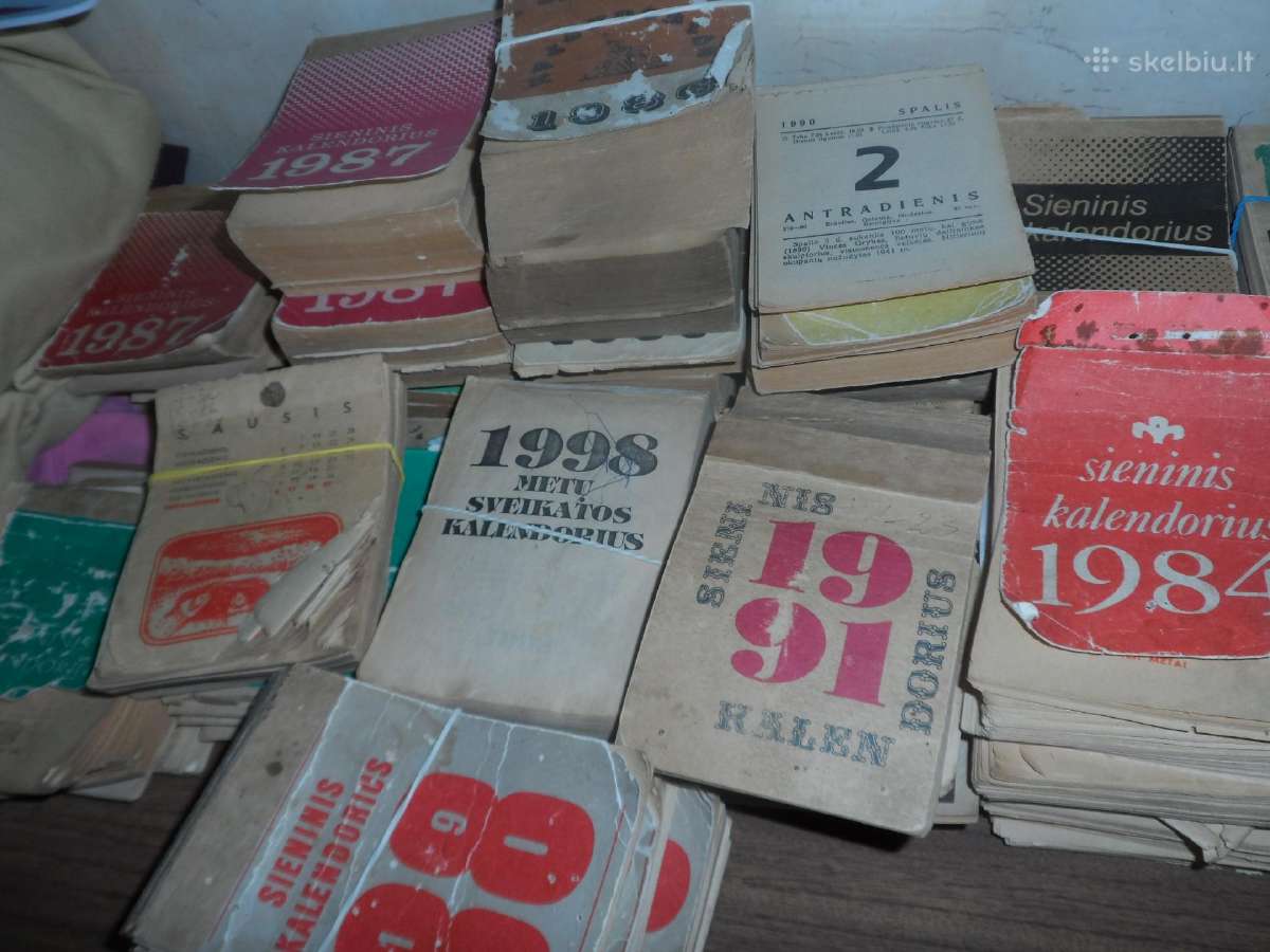 Nuo 1960m Kalendoriai plesomais lapeliais, Remelis - nuotraukos Nr. 5