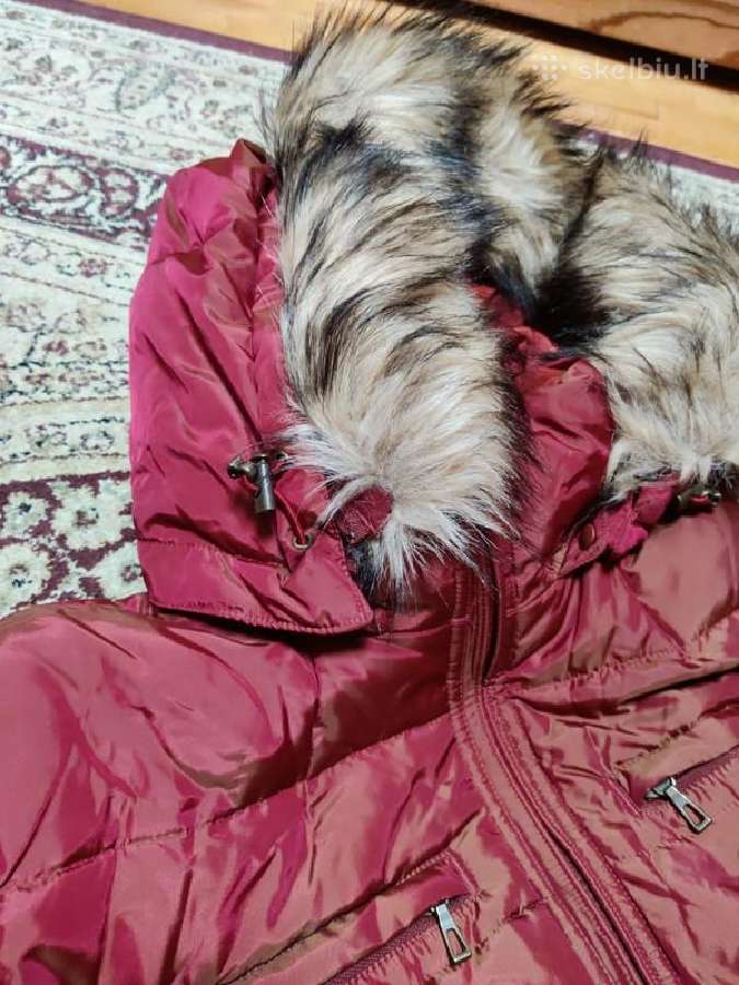 Nauja pūkinė Landsend plytų spalvos silta striuke - nuotraukos Nr. 5