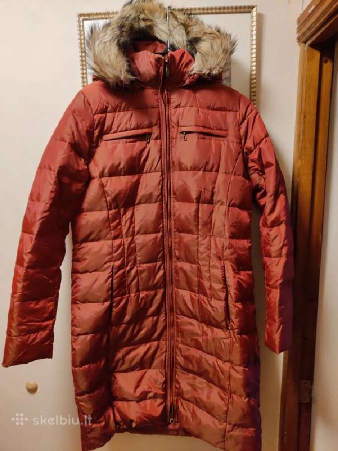 Nauja pūkinė Landsend plytų spalvos silta striuke
