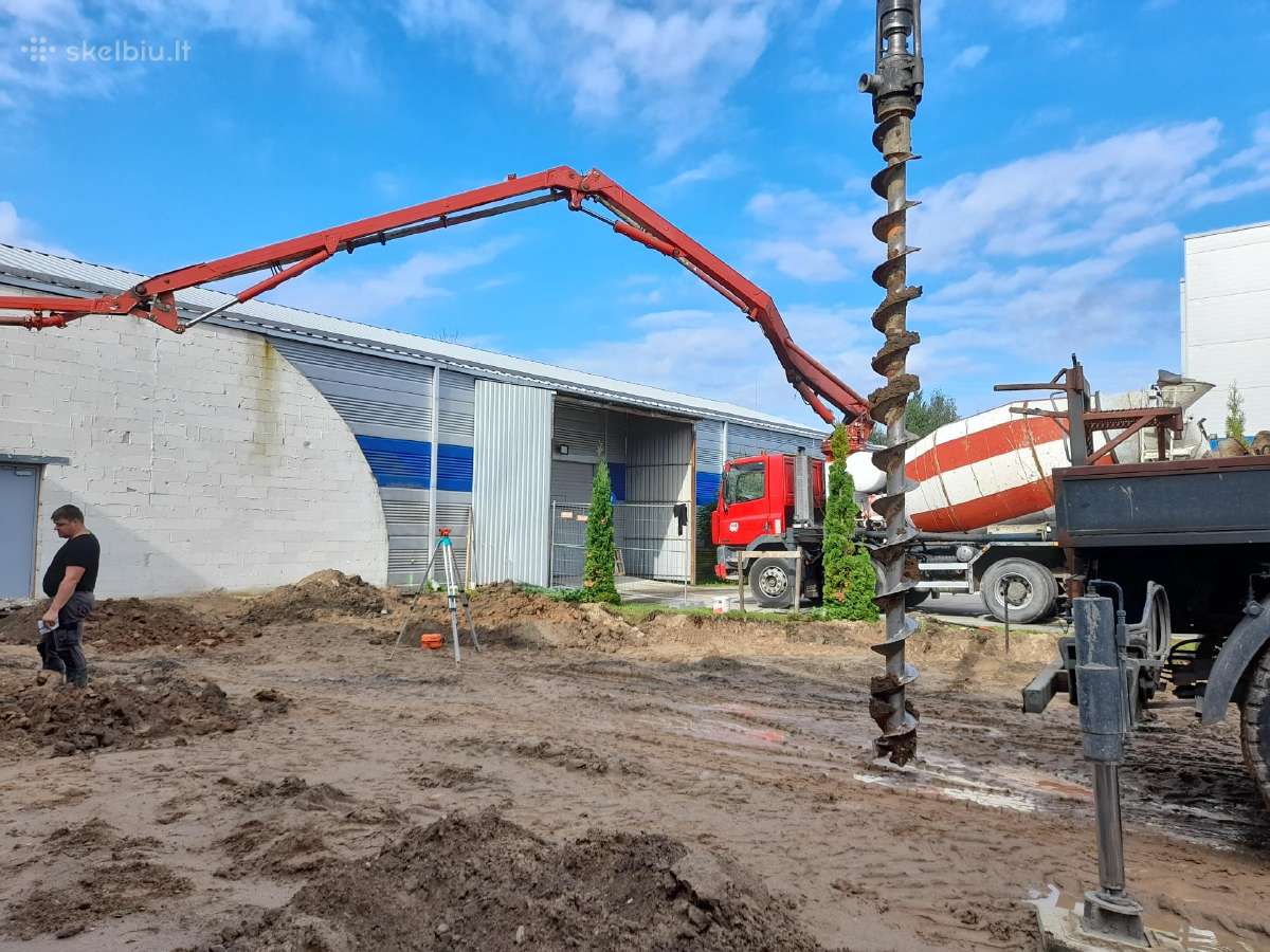 Betono siurblio paslaugos, Cfa polių gręžimas - nuotraukos Nr. 19