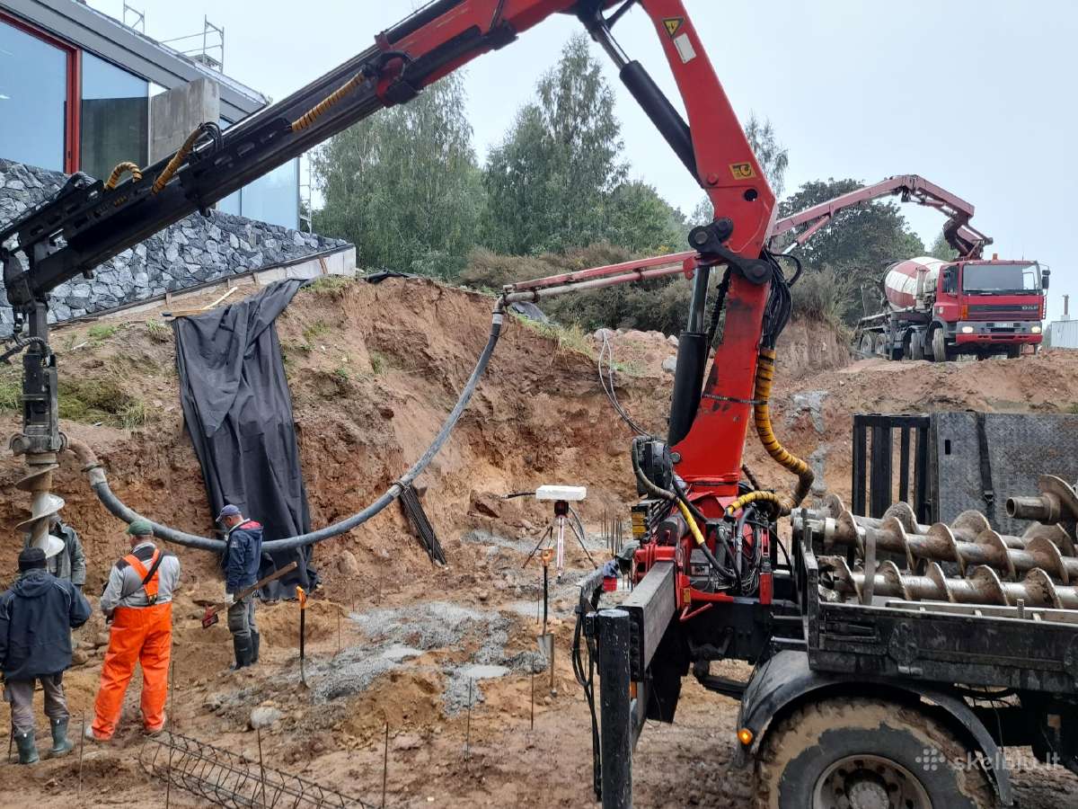 Betono siurblio paslaugos, Cfa polių gręžimas - nuotraukos Nr. 23