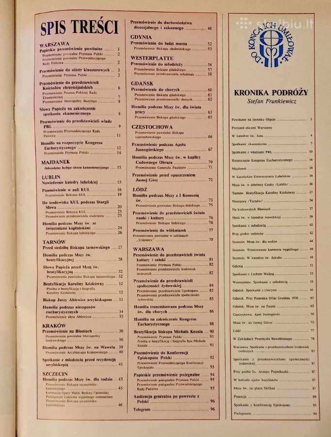 Knyga „Trzecia podroż Jana Pawła II do Polski“ - nuotraukos Nr. 3