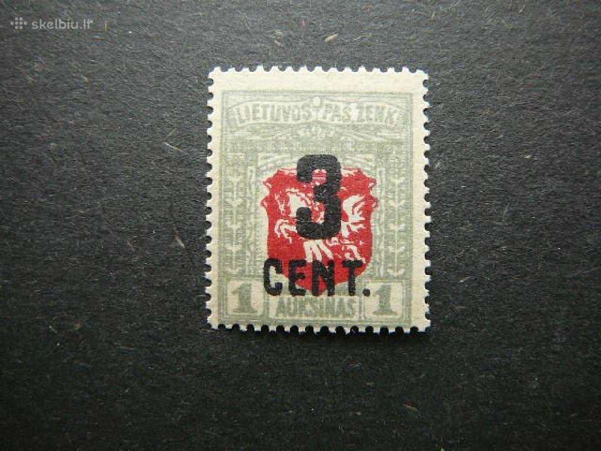 Lietuva 1922 3cnt/1 A Mlh lit154s