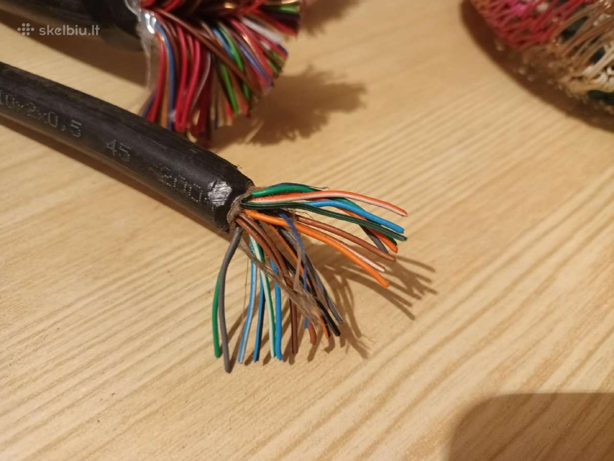 Telefoninis kabelis, laidas krepseliams pinti - nuotraukos Nr. 4