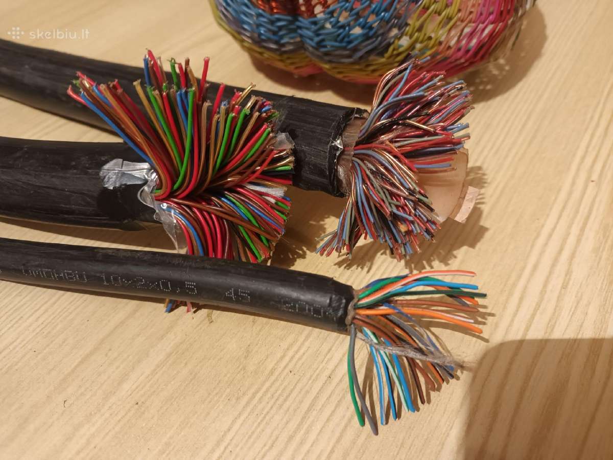 Telefoninis kabelis, laidas krepseliams pinti - nuotraukos Nr. 2