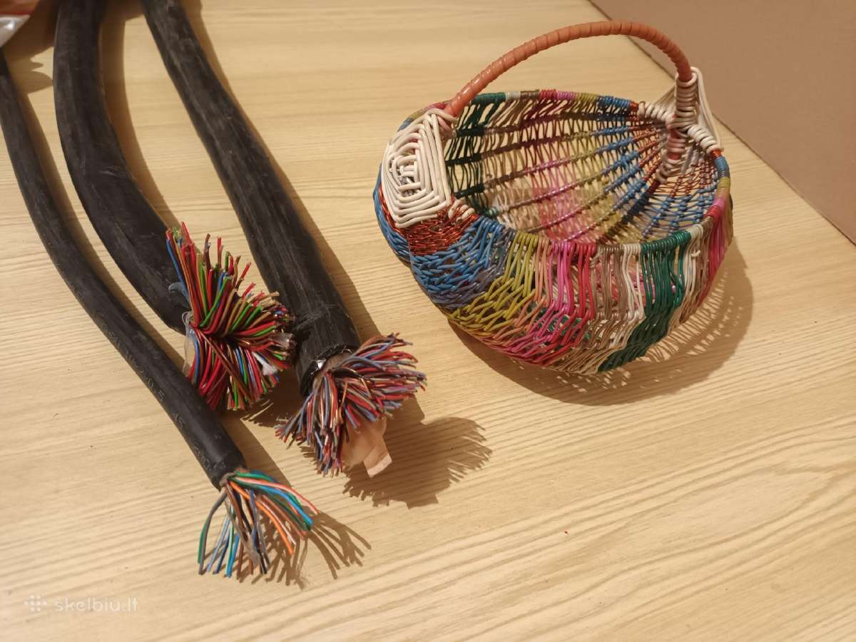 Telefoninis kabelis, laidas krepseliams pinti - nuotraukos Nr. 7