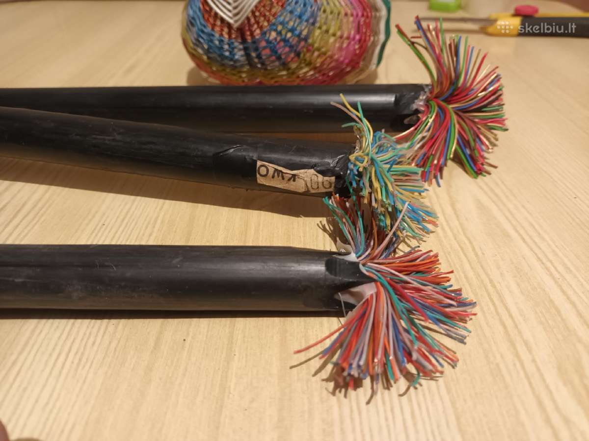Telefoninis kabelis, laidas krepseliams pinti - nuotraukos Nr. 5