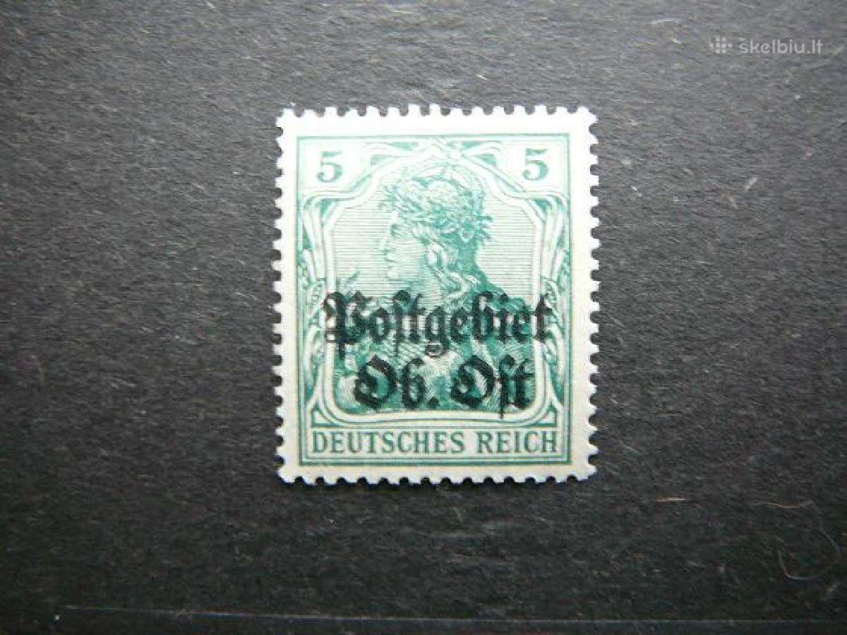 Lietuva Postgebiet Ost 1916 svarus lpg03s