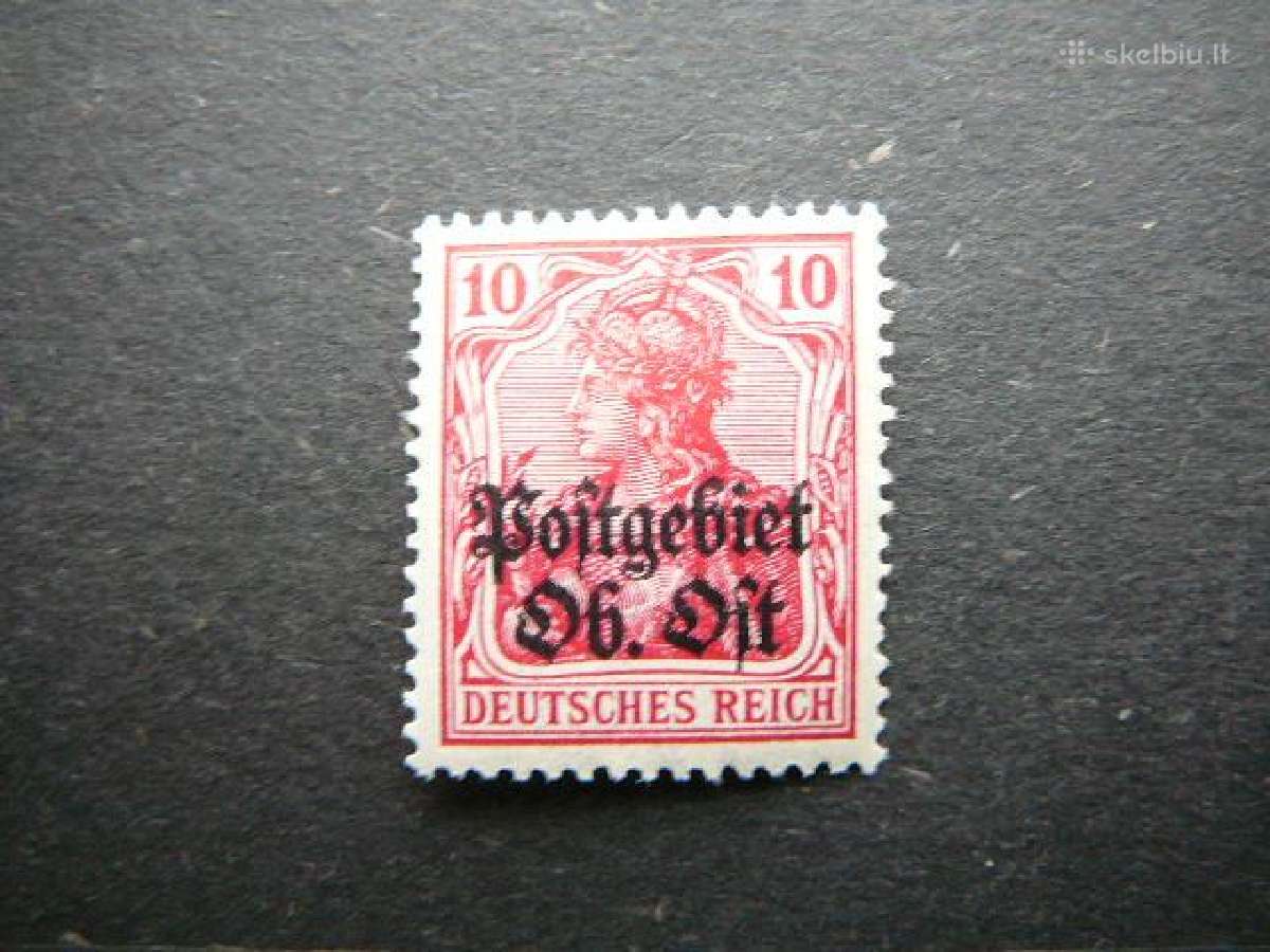 Lietuva Postgebiet Ost 1916 svarus lpg05s
