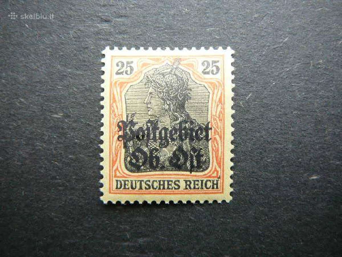 Lietuva Postgebiet Ost 1916 svarus lpg09s