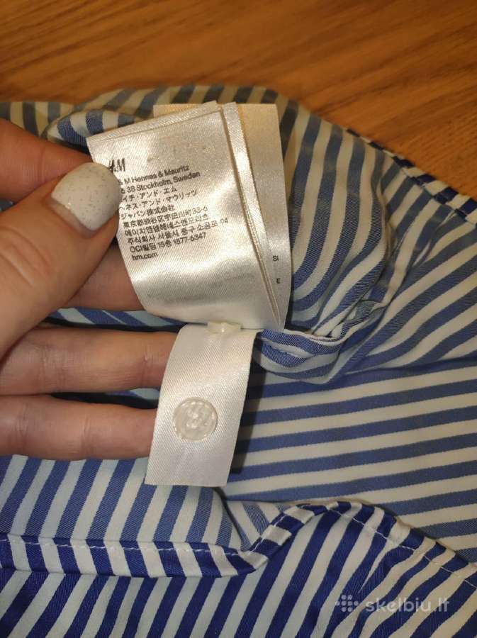 H&m dryžuoti, įliemenuoti, marškiniai - nuotraukos Nr. 9
