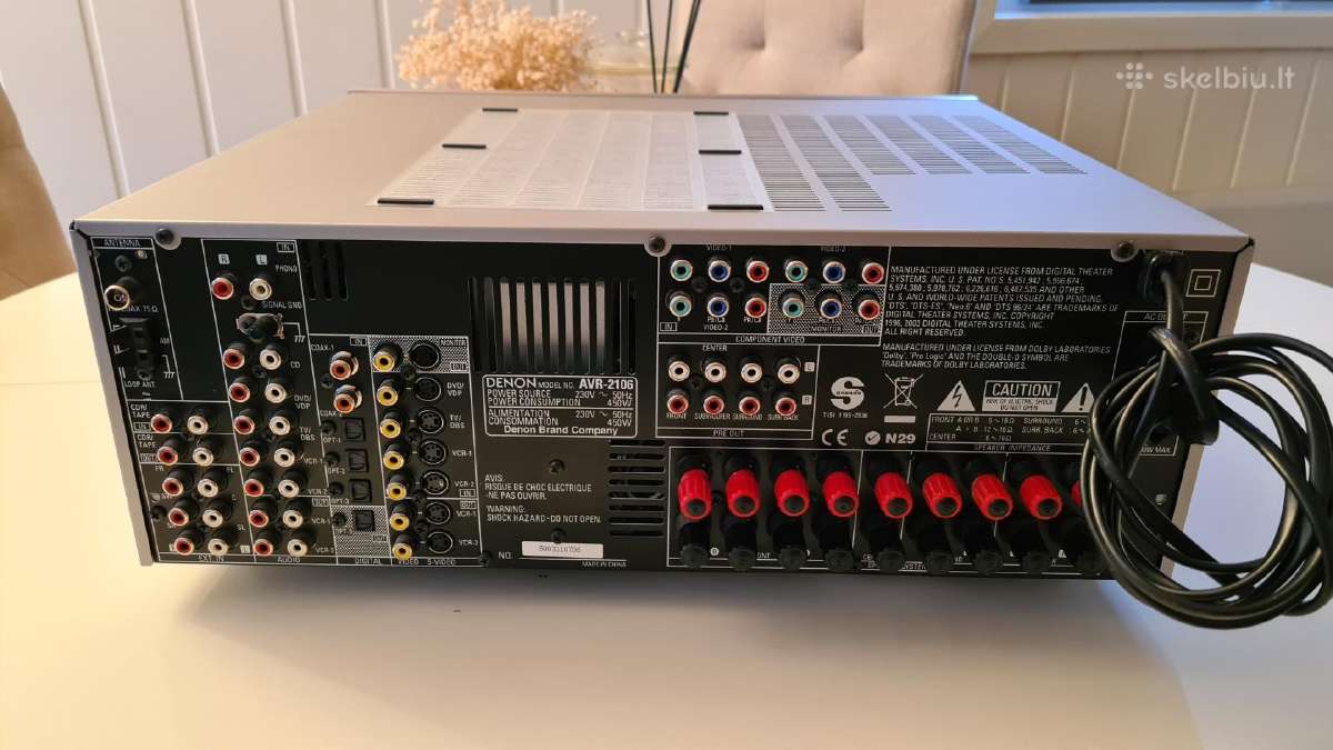 Denon avr 2160 - nuotraukos Nr. 6