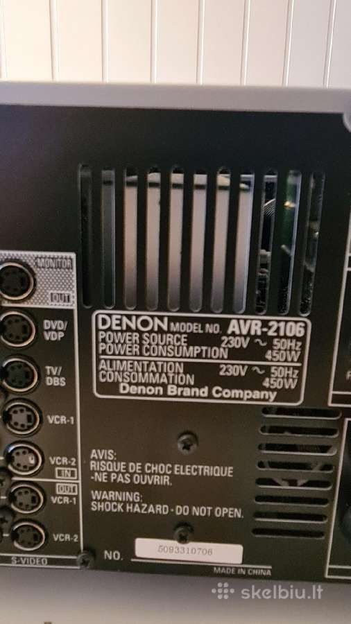 Denon avr 2160 - nuotraukos Nr. 7