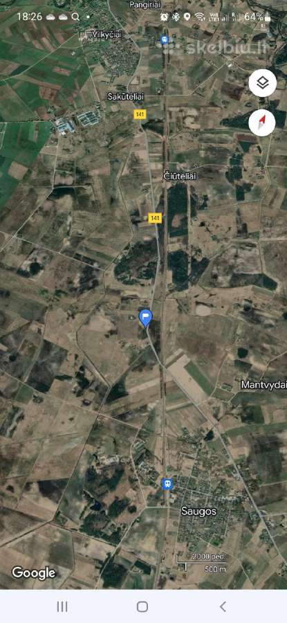 1.6395ha Žemės ūkio sklypas . Saugos , Mantvydai - nuotraukos Nr. 8