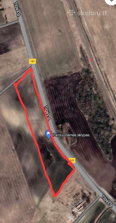 1.6395ha Žemės ūkio sklypas . Saugos , Mantvydai