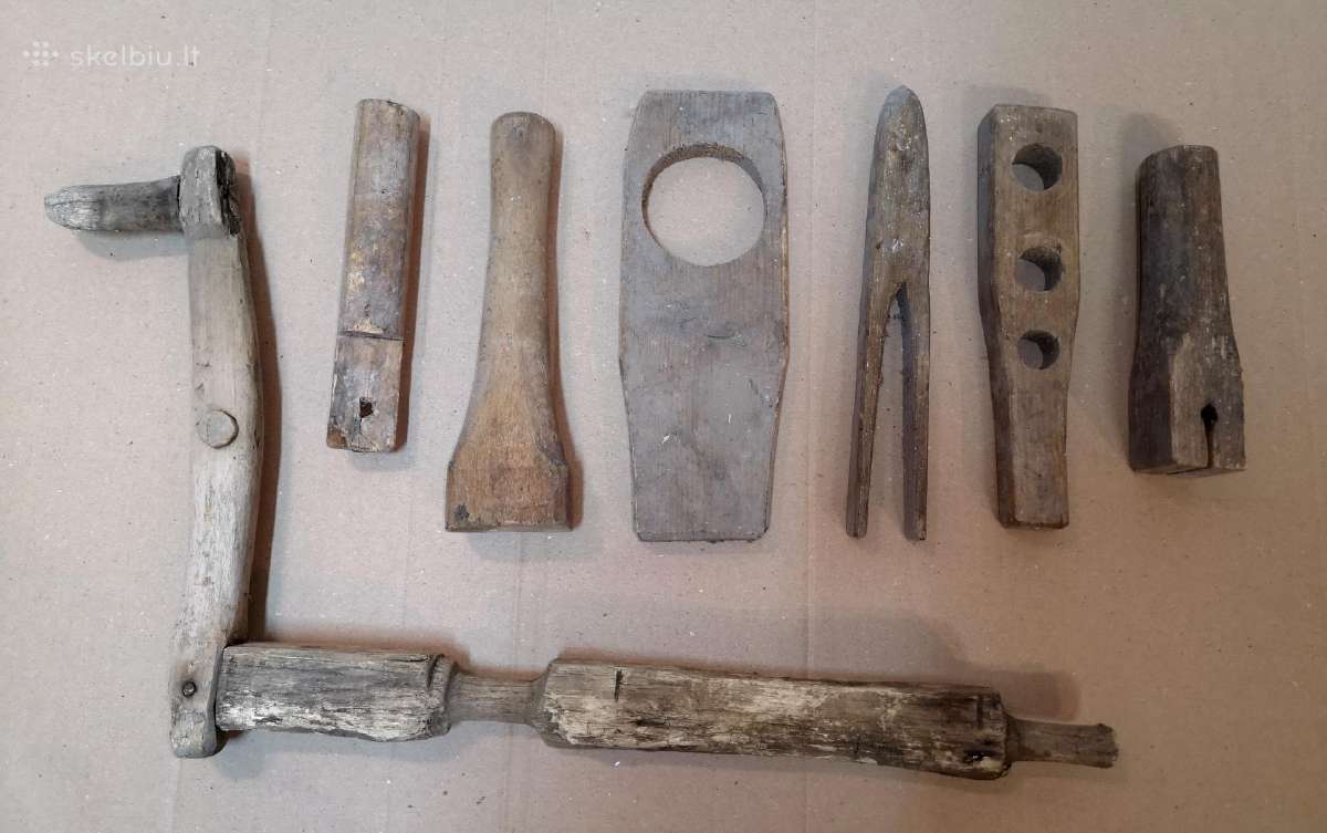 Dekoracijos - senovinių audimo staklių detalės - nuotraukos Nr. 2