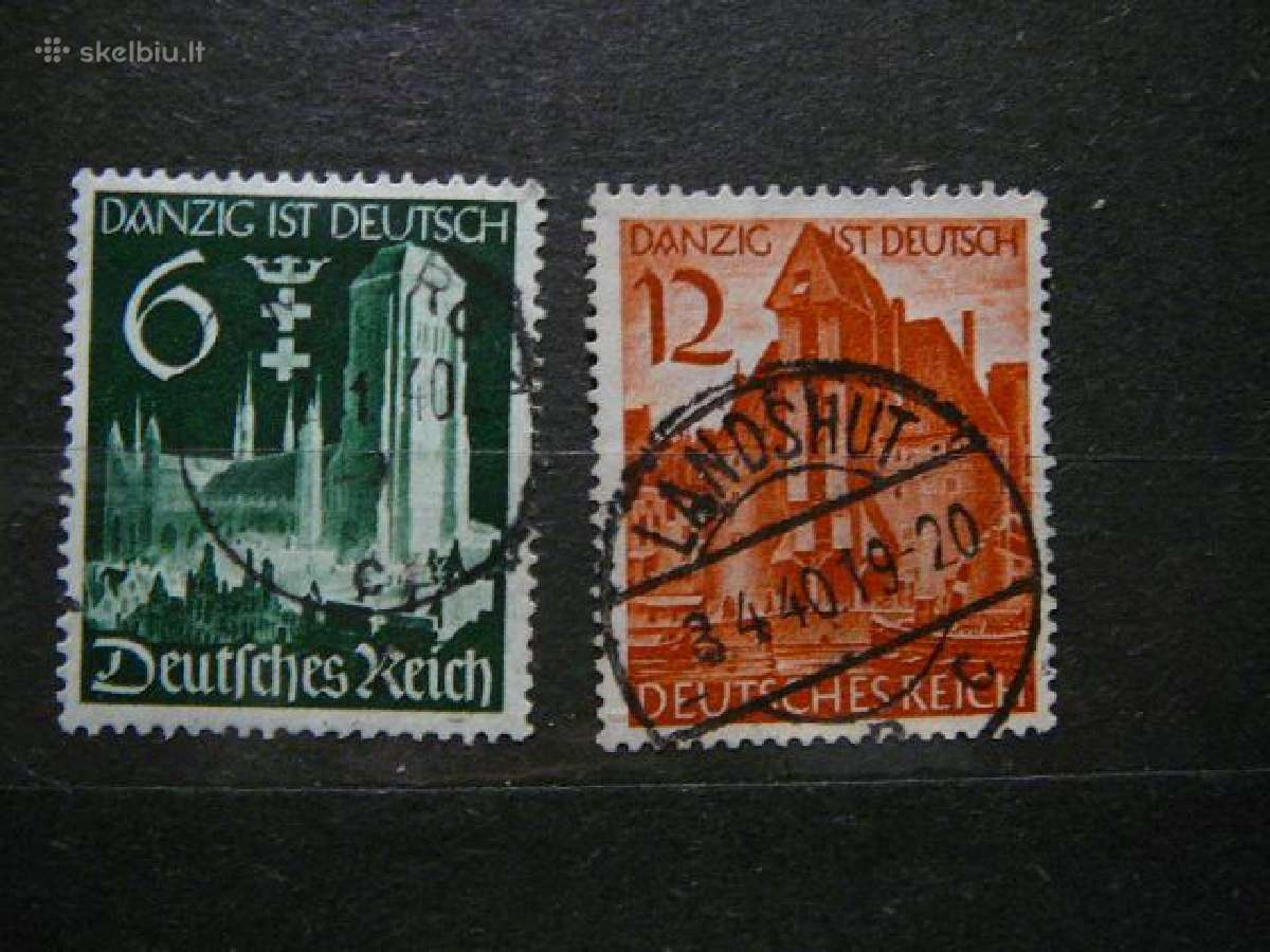 Vokietija Pilys Dancigas 1939 vkt714/5a