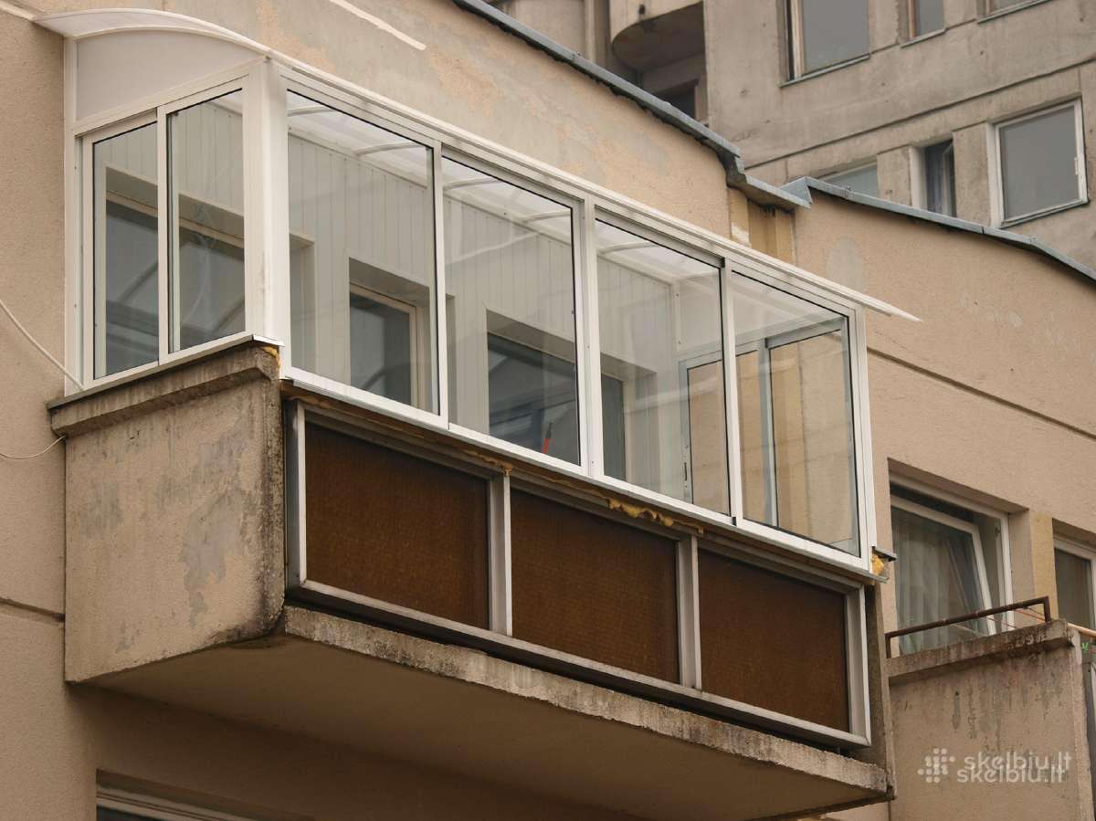 Terasų, balkonų, lodžijų stiklinimas, langai durys - nuotraukos Nr. 15